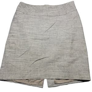 The Limited Brown Mini Skirt Stretch Preppy Micro Plaid A-Line Zip Women Size 14